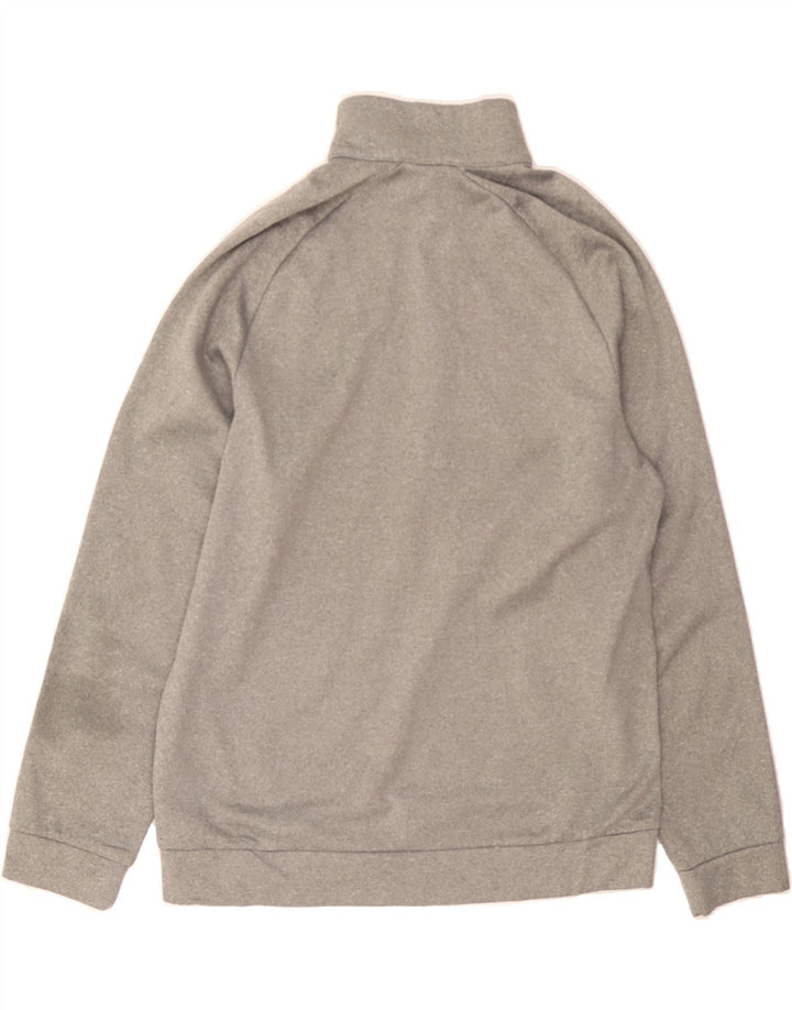 NIKE Mens Dri Fit Zip Neck Sweatshirt Jumper Medium Grey Polyester Vintage Nike and Second-Hand Nike from Messina Hembry 