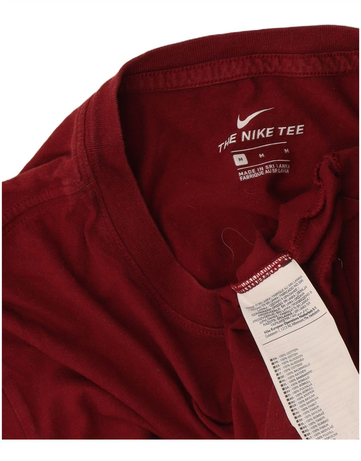 Nike Mens T-Shirt Top Medium Red Cotton