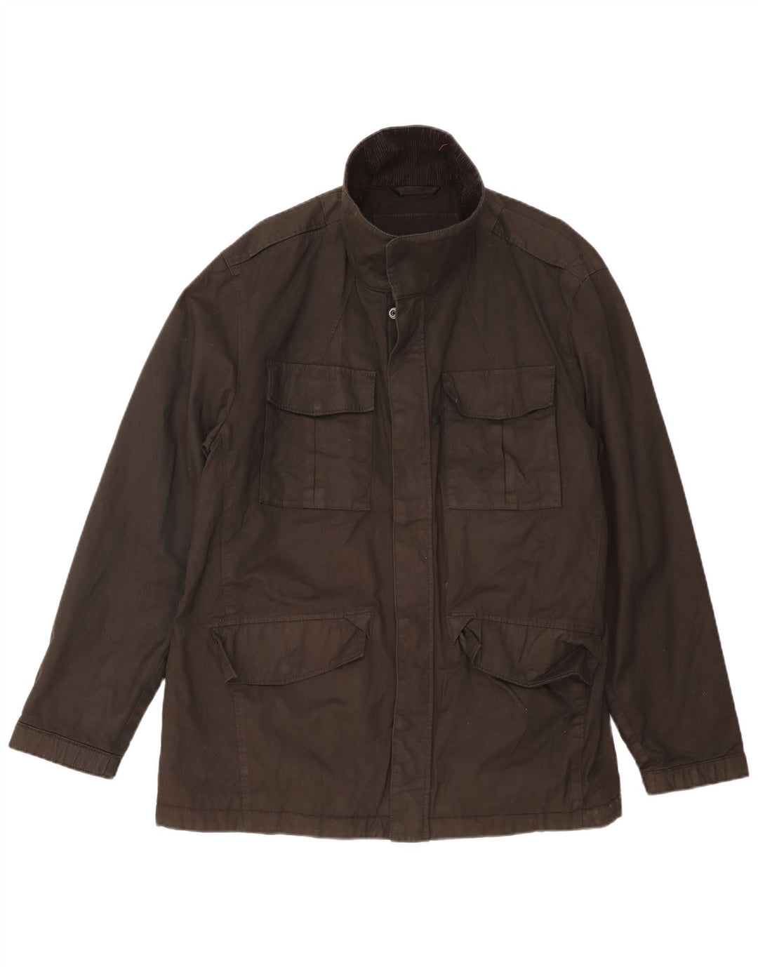 Marks & Spencer Mens Utility Jacket UK 44 2XL Black Cotton