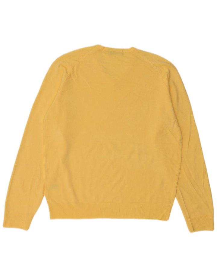Marks & Spencer Herre V-hals sweater Medium Gul Akryl