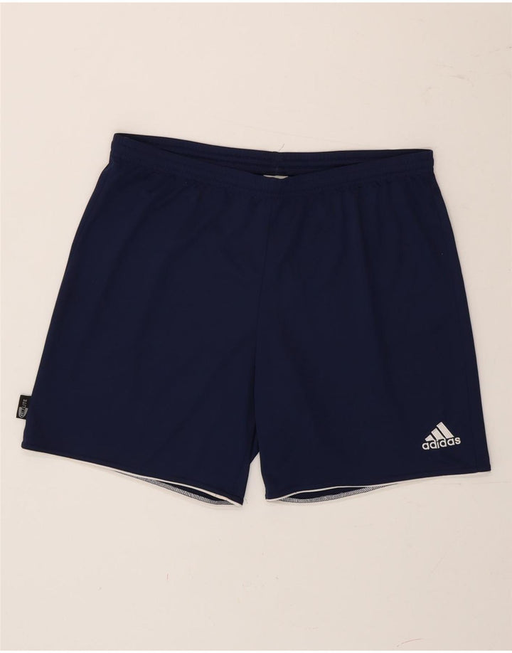 Adidas Mens Climalite Sport Shorts Large  Navy Blue Polyester