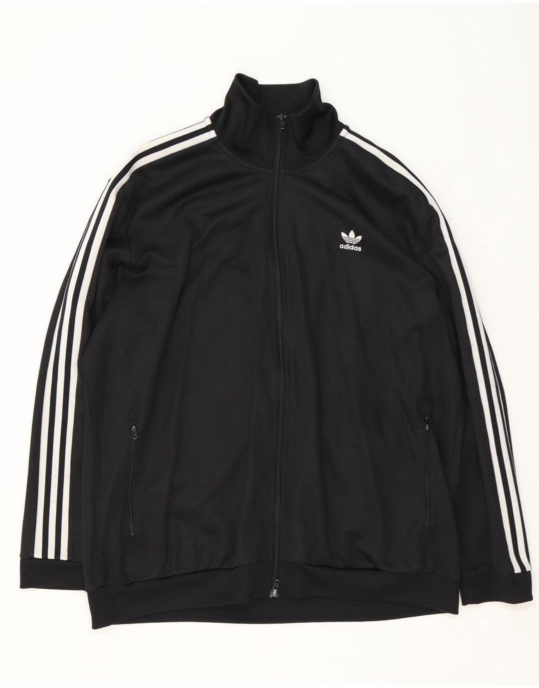 Adidas Mens Tracksuit Top Jacket 2XL Black Polyester
