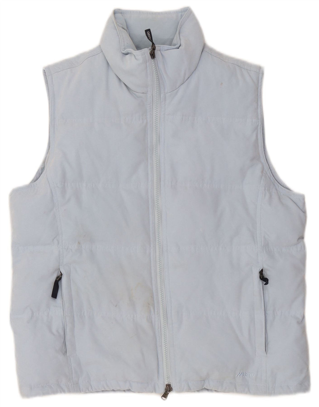 Musto Gilet rembourré pour femme UK 14 Large Bleu Polyester