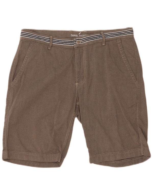 Daniel Hechter Mens Chino Shorts W35 Large Grey Cotton