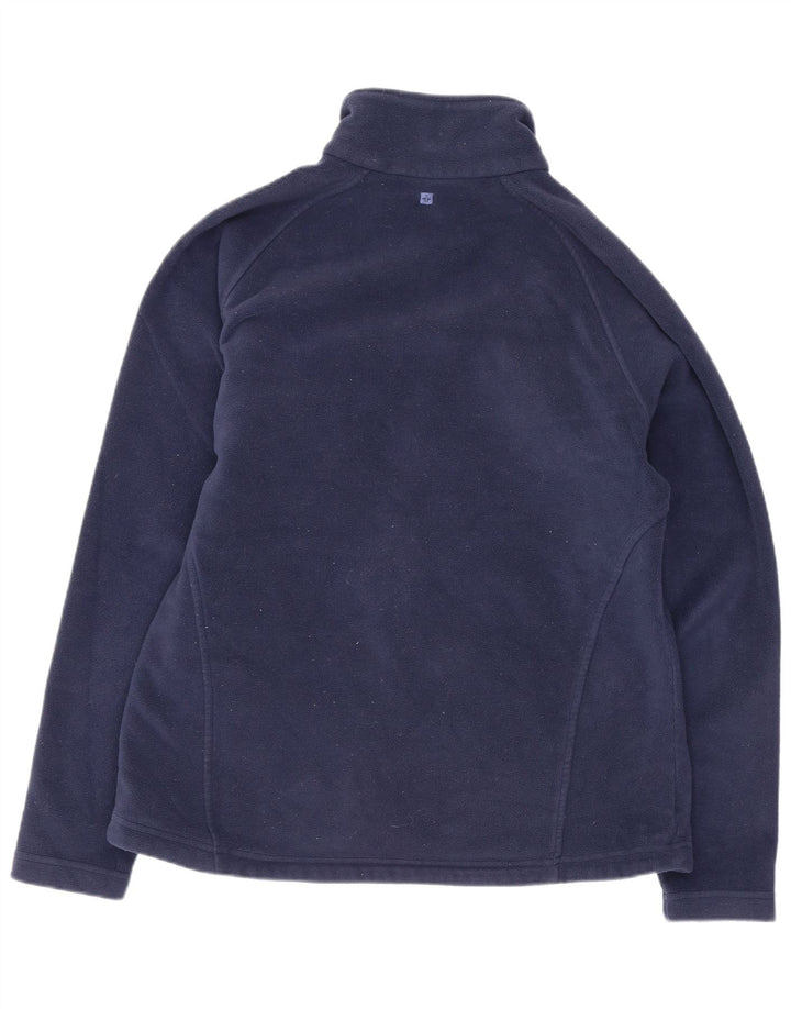 Mountain Warehouse Womens Fleece Jacket UK 12 Medium Navy Blue Polyester