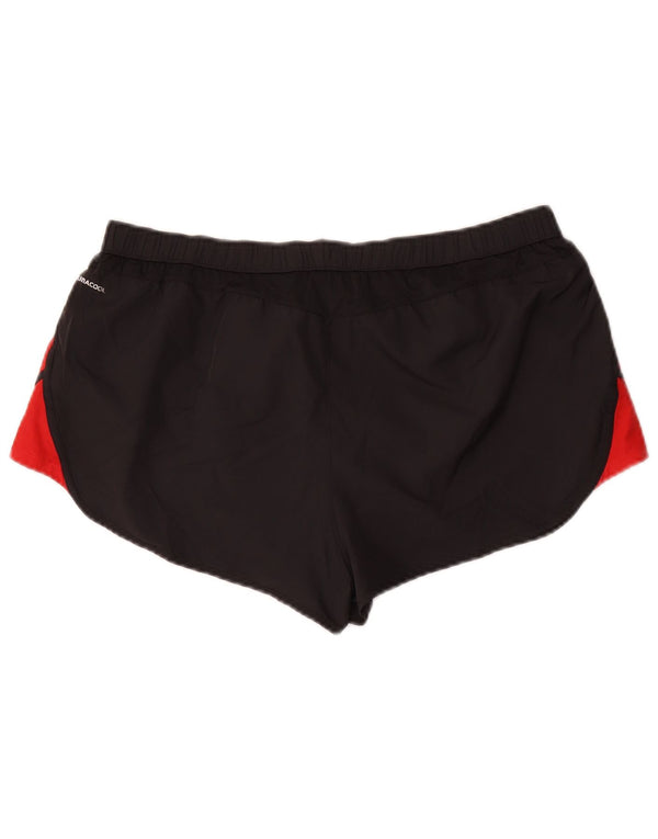 Adidas Womens Climacool Sports Shorts UK 16 Large Black Colourblock