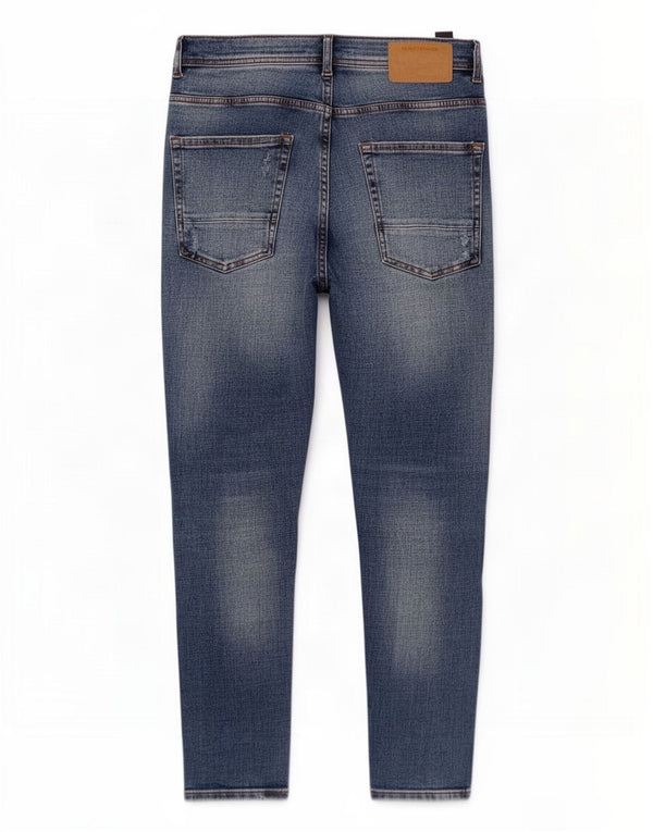 Zara Jean slim en détresse pour homme EU 40 Medium W31 L26 Bleu Coton