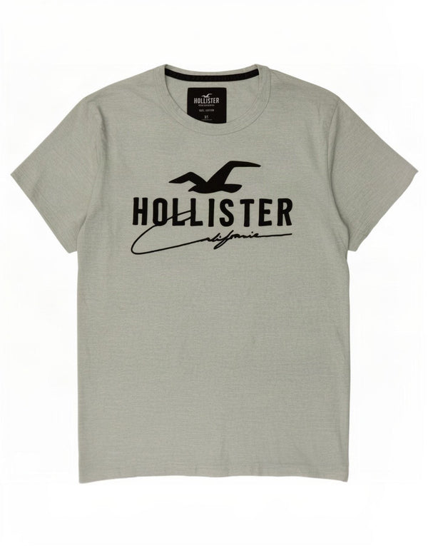 Tricou grafic pentru bărbați Hollister Top XS Bumbac cu pături verde