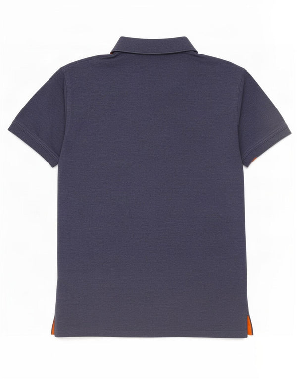 Polo da uomo Gant in cotone blu medio