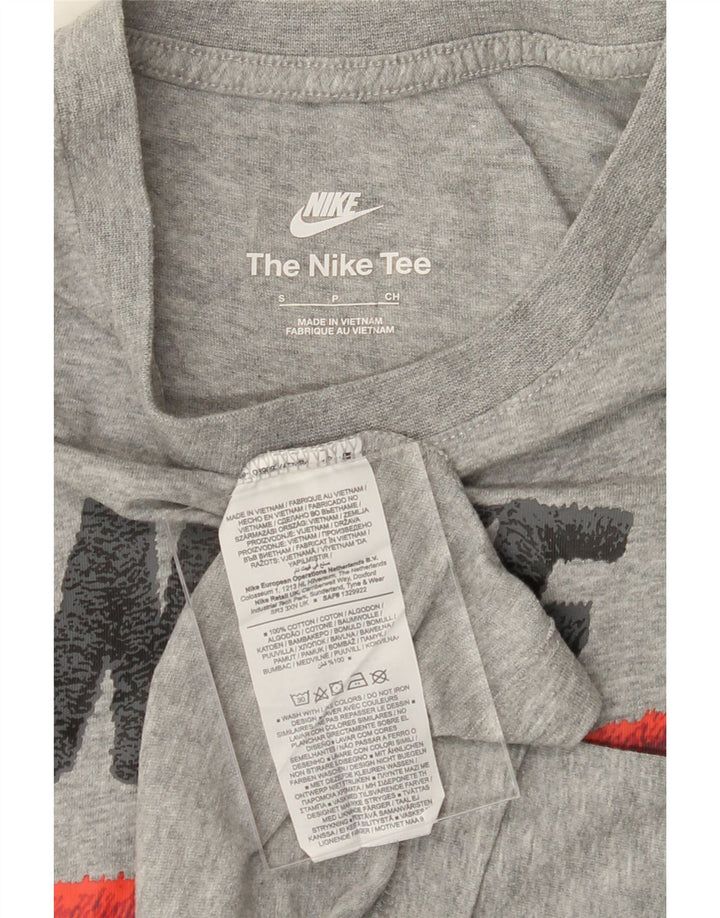 NIKE Mens Graphic T-Shirt Top Small Grey Cotton Vintage Nike and Second-Hand Nike from Messina Hembry 