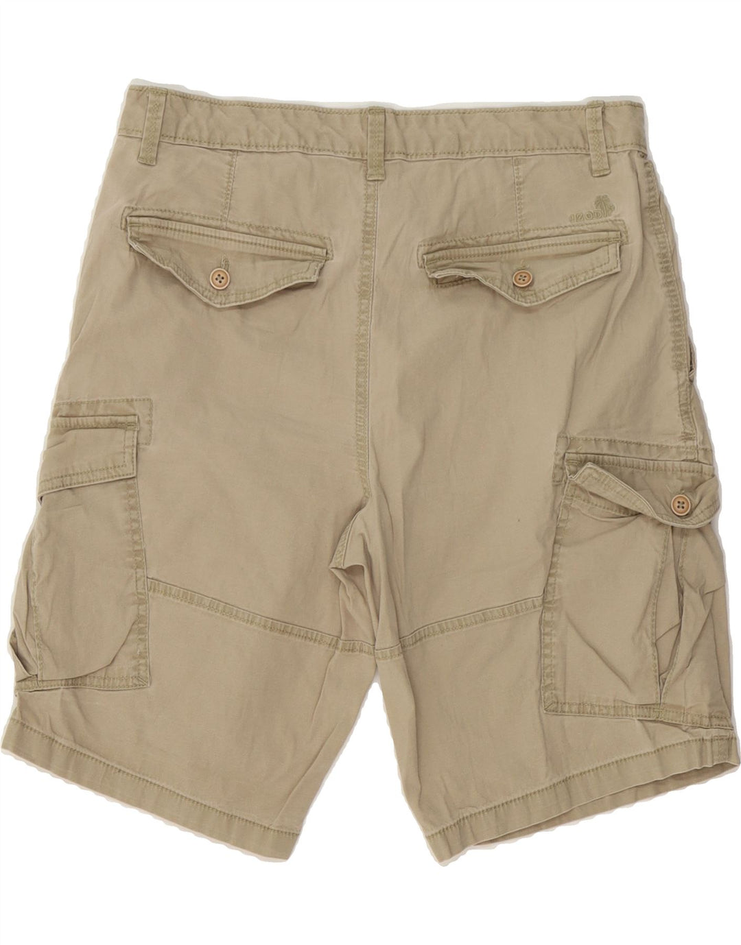 IZOD Mens Salt Water Cargo Shorts W32 Medium Beige Cotton Vintage Izod and Second-Hand Izod from Messina Hembry 