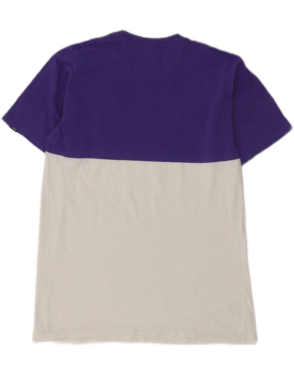 Vans Mens Classic Fit T-Shirt Top Medium Purple Colourblock Cotton