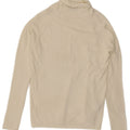 Maglione Zara da uomo a collo alto, grande, in viscosa bianca