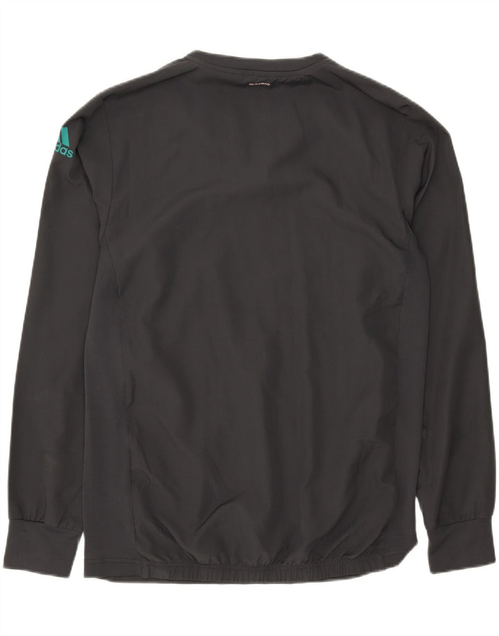 ADIDAS Mens Climalite Top Long Sleeve Medium Grey Polyester Vintage Adidas and Second-Hand Adidas from Messina Hembry 