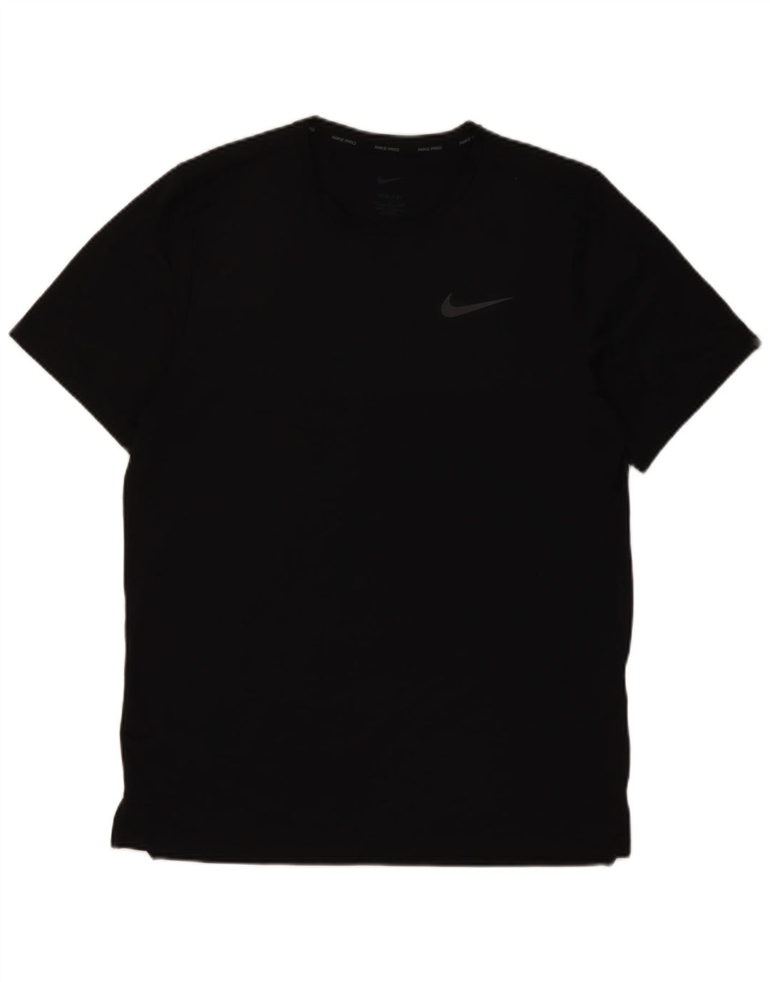 Nike Mens Dri Fit T-Shirt Top Small Black Polyester