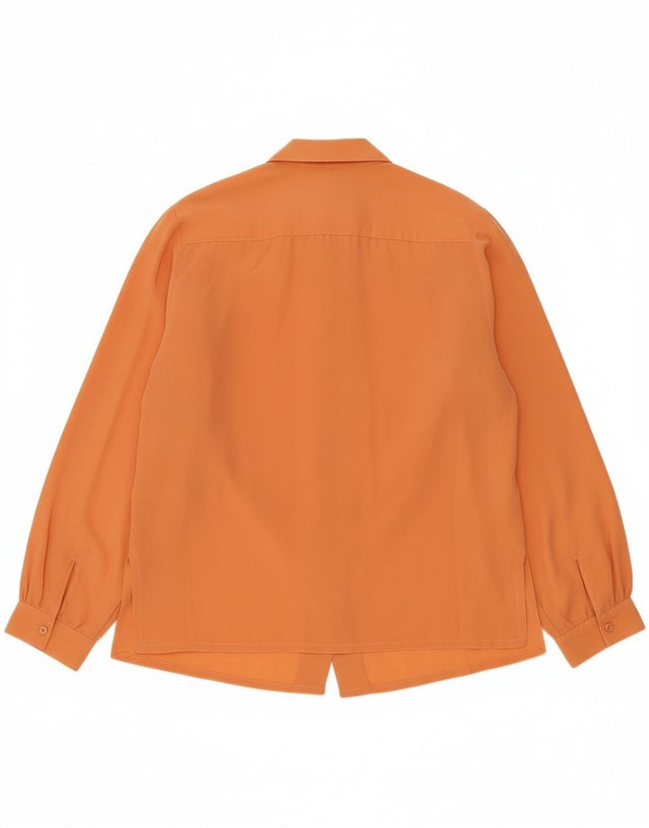 Vintage dameskjortebluse UK 12 Medium Orange