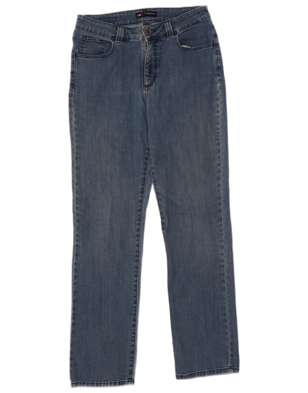 LEE Womens Classic Fit Straight Jeans W32 L31 Blue