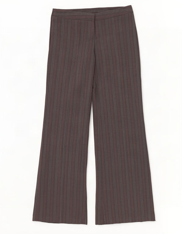 Pantaloni da completo elasticizzati da donna Benetton IT 44 Medium W32 L35 Gessato grigio