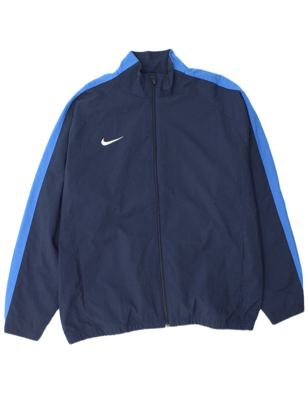 Pełny dres męski Nike UK 44/46 XL Granatowy poliester z blokami kolorów