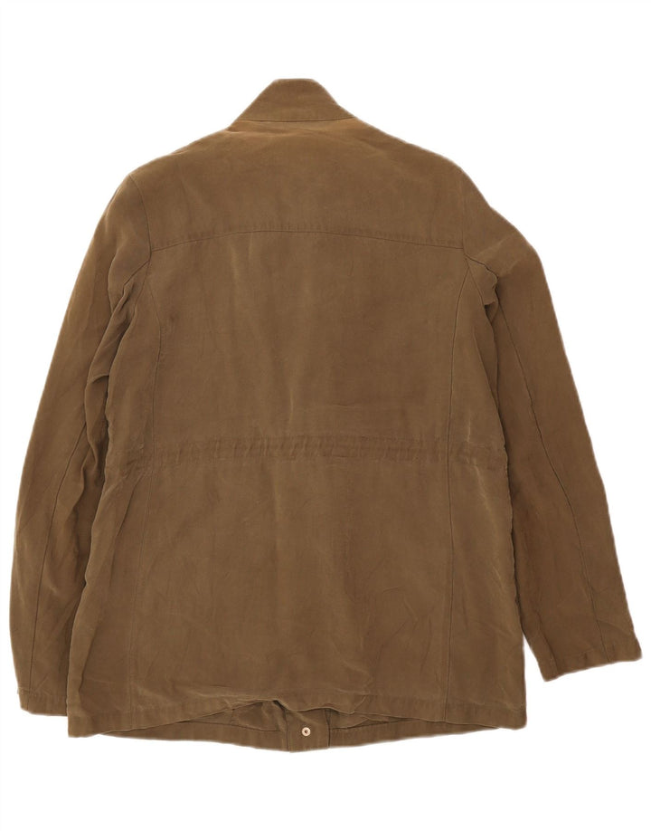 Zara Kvinder Oversized Utility Jacket UK 6 XS Khaki