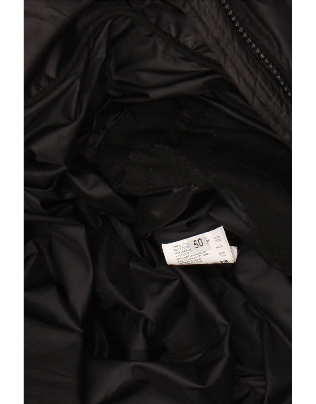 MABRUN Womens Padded Coat IT 50 XL Black Polyester Vintage Mabrun and Second-Hand Mabrun from Messina Hembry 