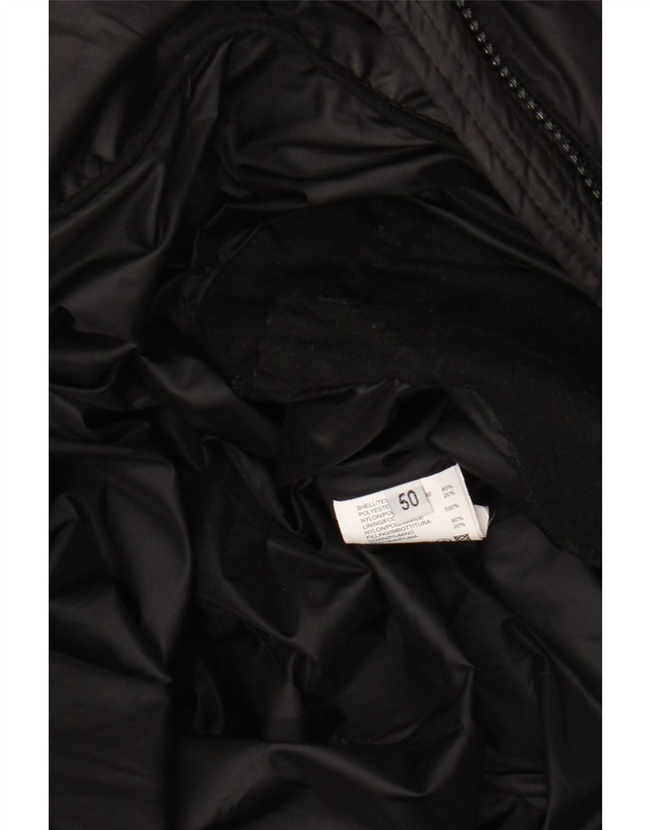 MABRUN Womens Padded Coat IT 50 XL Black Polyester Vintage Mabrun and Second-Hand Mabrun from Messina Hembry 
