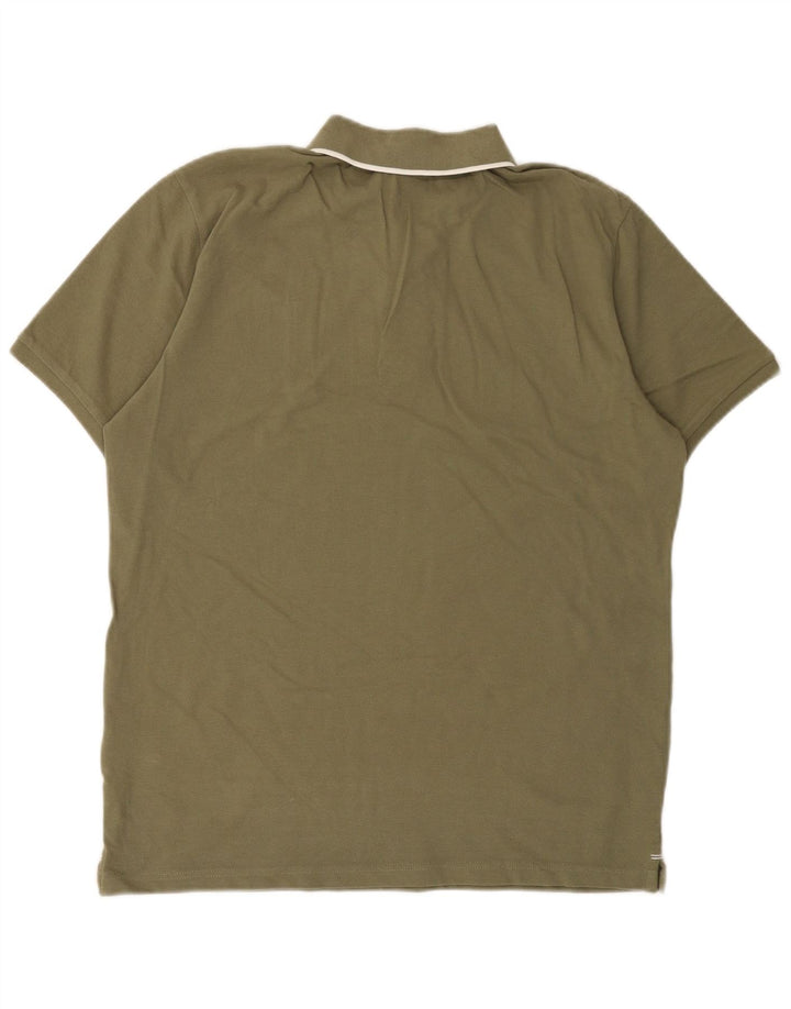 North Sails Herren-Poloshirt aus mittlerer Khaki-Baumwolle