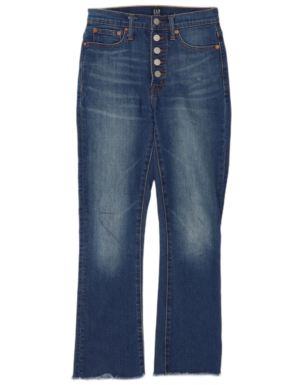 Gap Damen-Cropped-Jeans IT 42/44 Medium W28 L26 Blaue Baumwolle