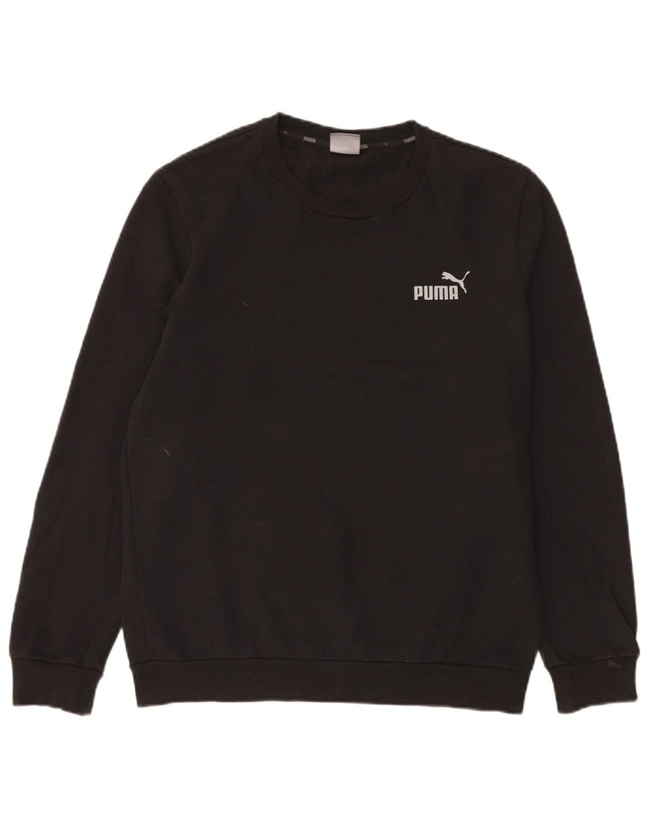 Puma Sweat-shirt pour homme en coton noir Taille S