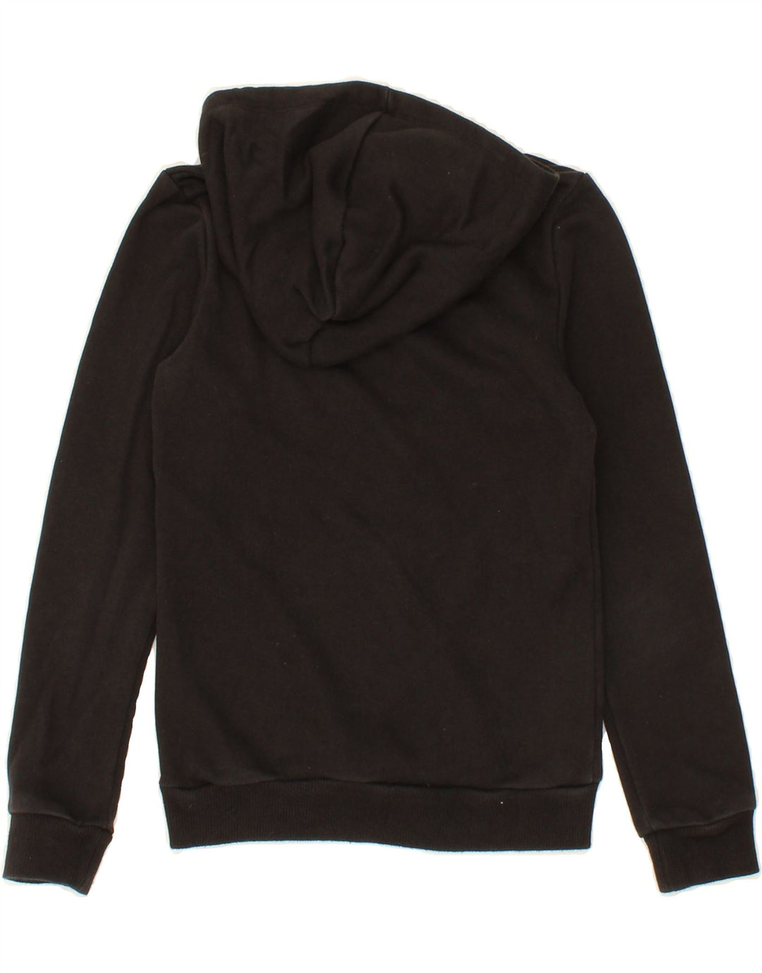PUMA Boys Graphic Hoodie Jumper 9-10 Years Medium Black Vintage Puma and Second-Hand Puma from Messina Hembry 