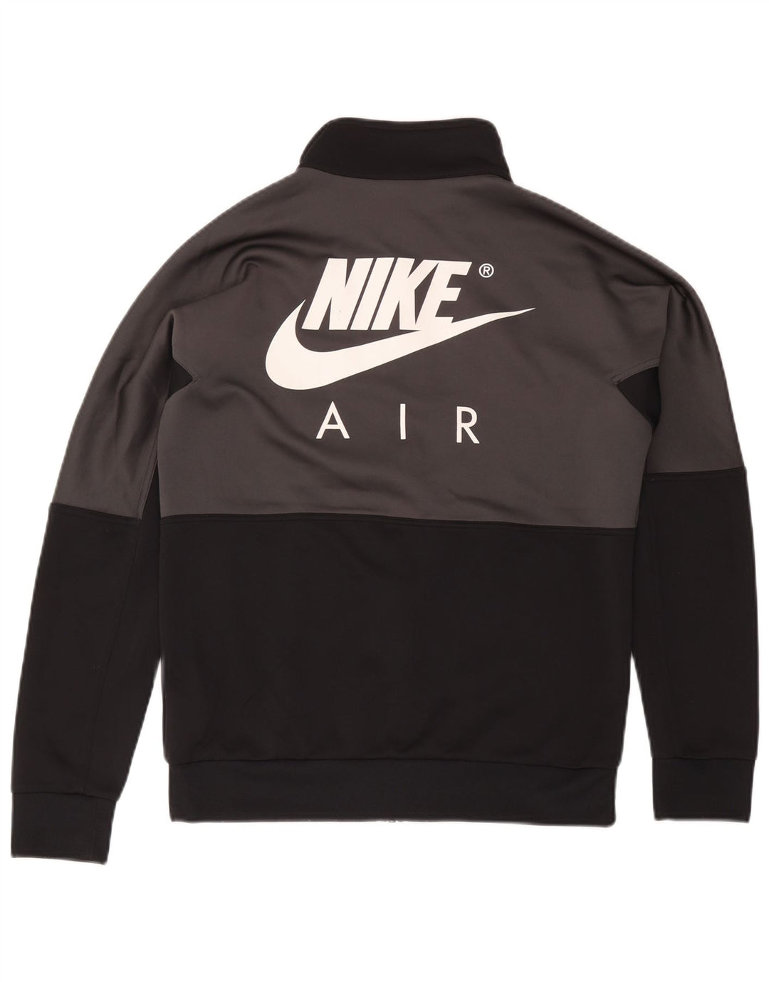 Giacca da ginnastica grafica Nike da uomo, piccola, in poliestere color block grigio