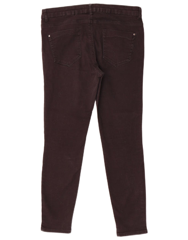 Zara Damen Skinny Jeans EU 44 XL W34 L27 Schwarz Colourblock