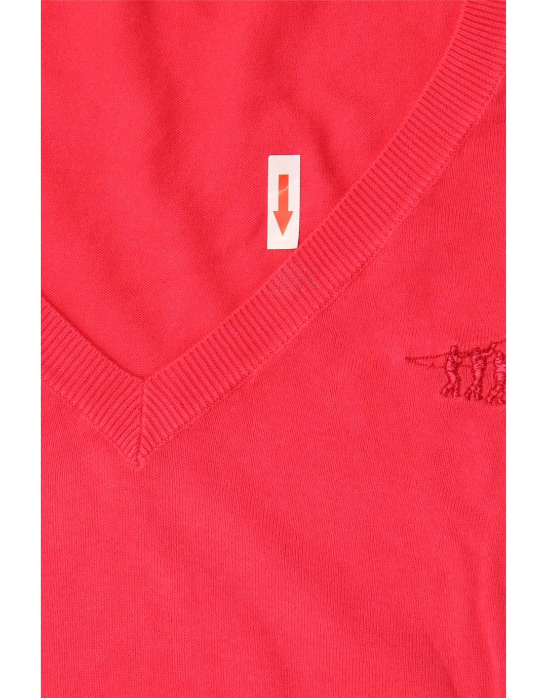 Henry s Dame Kortærmet V-hals sweater IT 44 Medium Rød