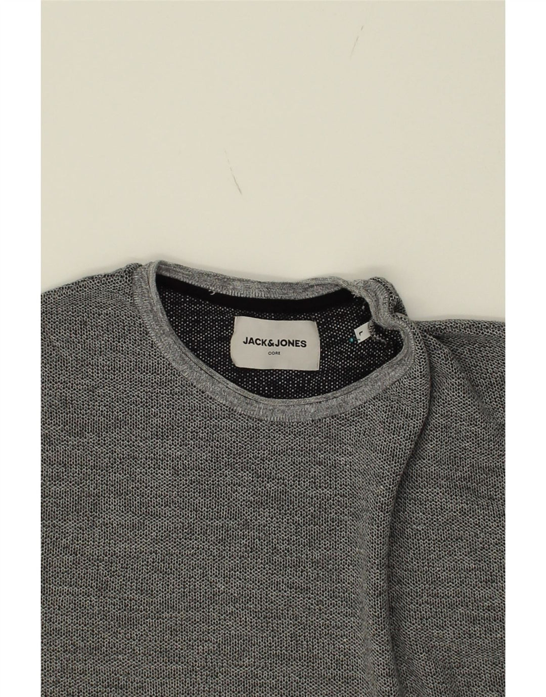 JACK & JONES Mens Top Long Sleeve Large Grey Polyester Vintage Jack & Jones and Second-Hand Jack & Jones from Messina Hembry 