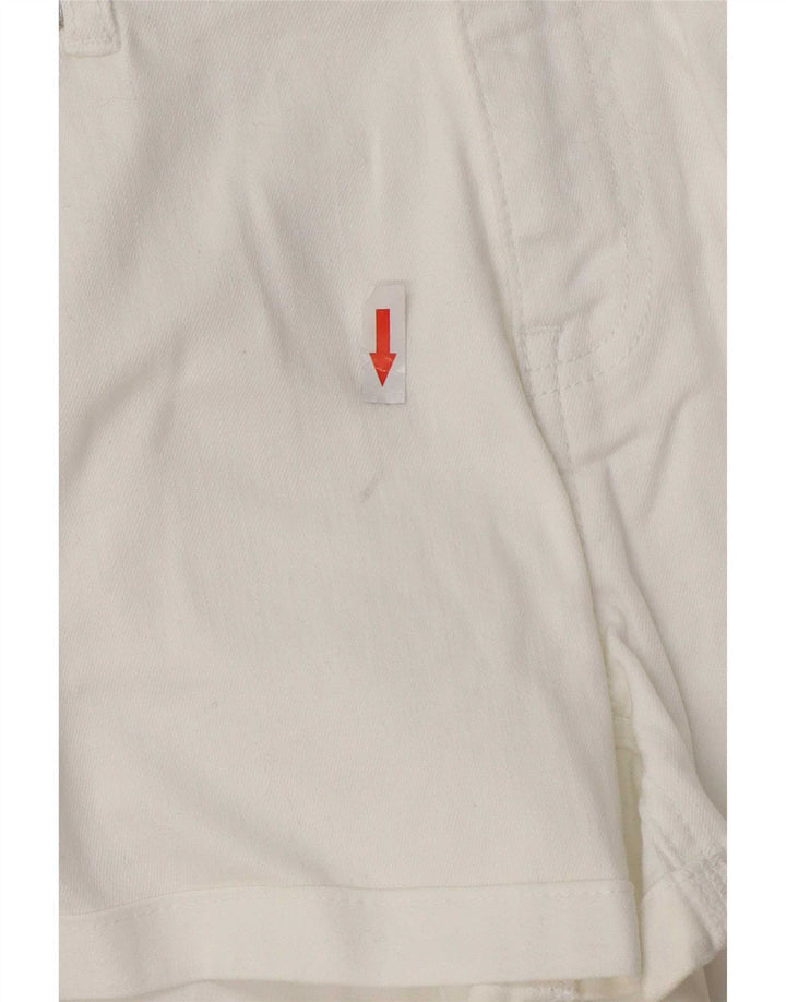 Damskie spodenki jeansowe Oasis UK 14 Medium W30 białe