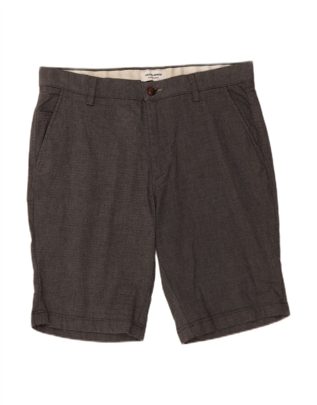 JACK & JONES Mens Chino Shorts Medium W32  Grey Cotton