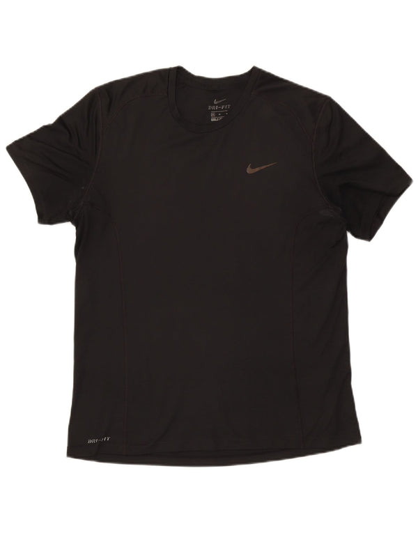 Nike Mens Dri Fit T-Shirt Top Medium Black