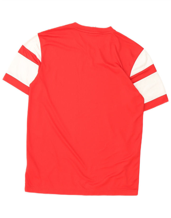 Męska koszulka Nike Dri Fit, poliestrowa koszulka w kolorze średniej czerwieni