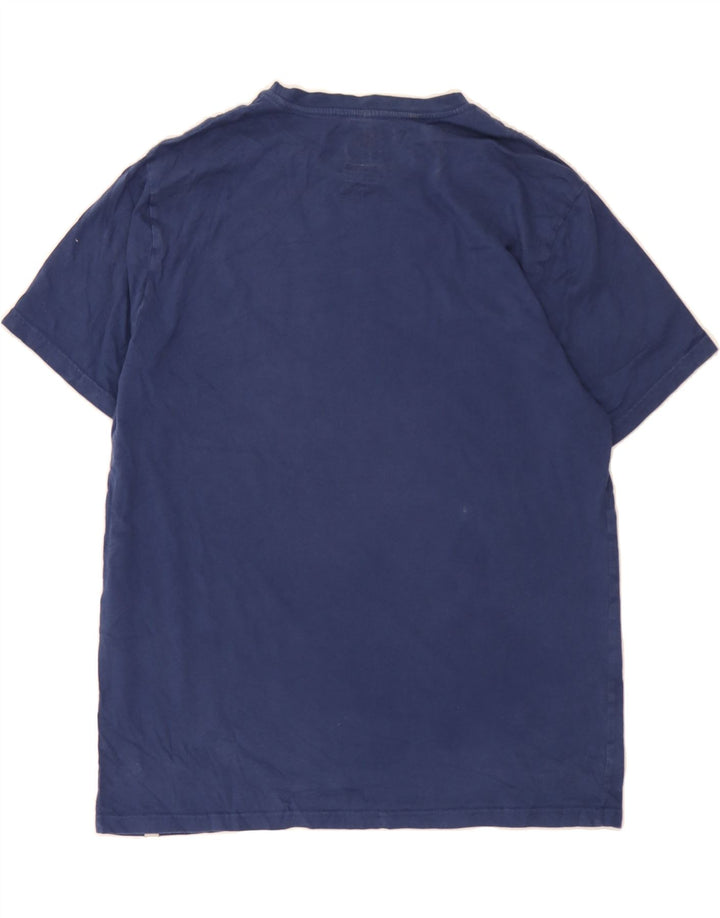 HURLEY Mens Graphic T-Shirt Top Medium Navy Blue Cotton Vintage Hurley and Second-Hand Hurley from Messina Hembry 