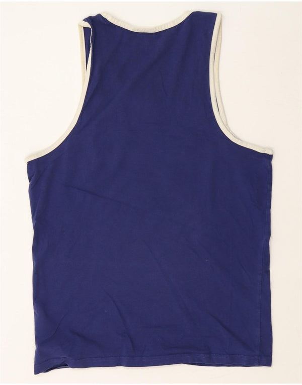 Genuine Merchandise Top sin mangas gráfico para hombre Azul marino mediano