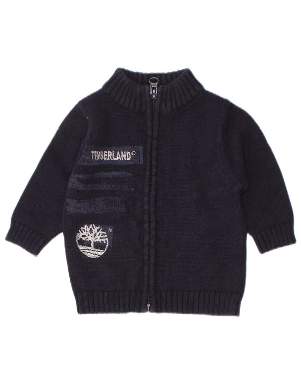 Πουλόβερ Timberland Baby Boys Graphic Cardigan 3-6 Months Navy Blue Cotton