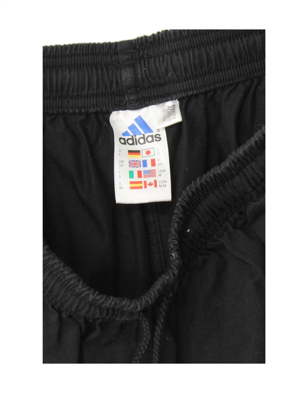 ADIDAS Mens Sport Shorts Medium Black Cotton Vintage Adidas and Second-Hand Adidas from Messina Hembry 