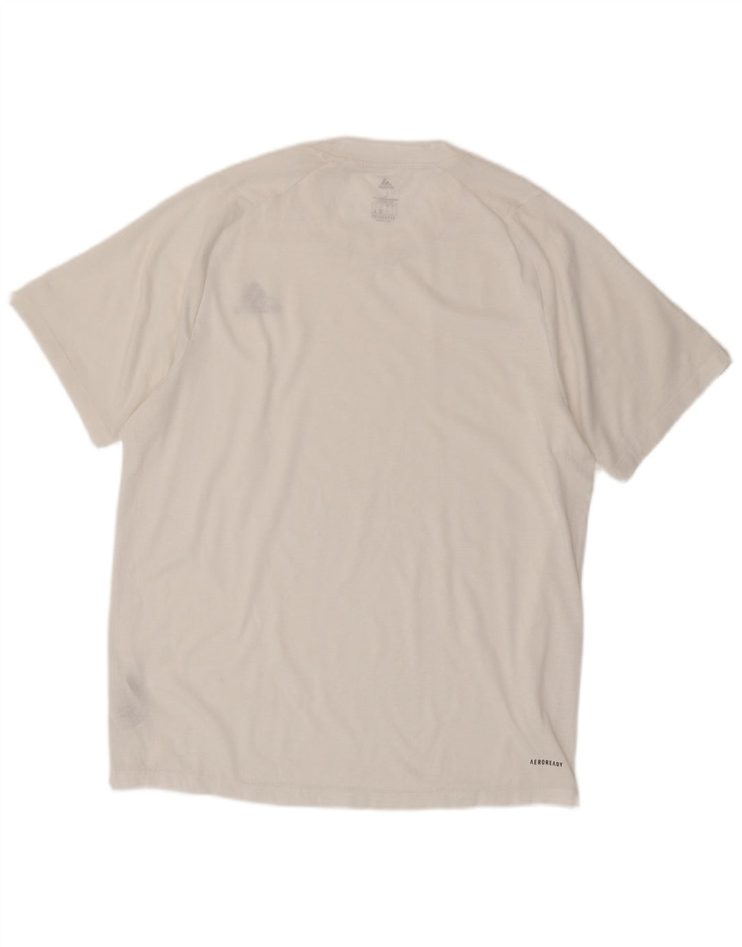 T-shirt Adidas Aeroready da uomo, grande, in poliestere bianco