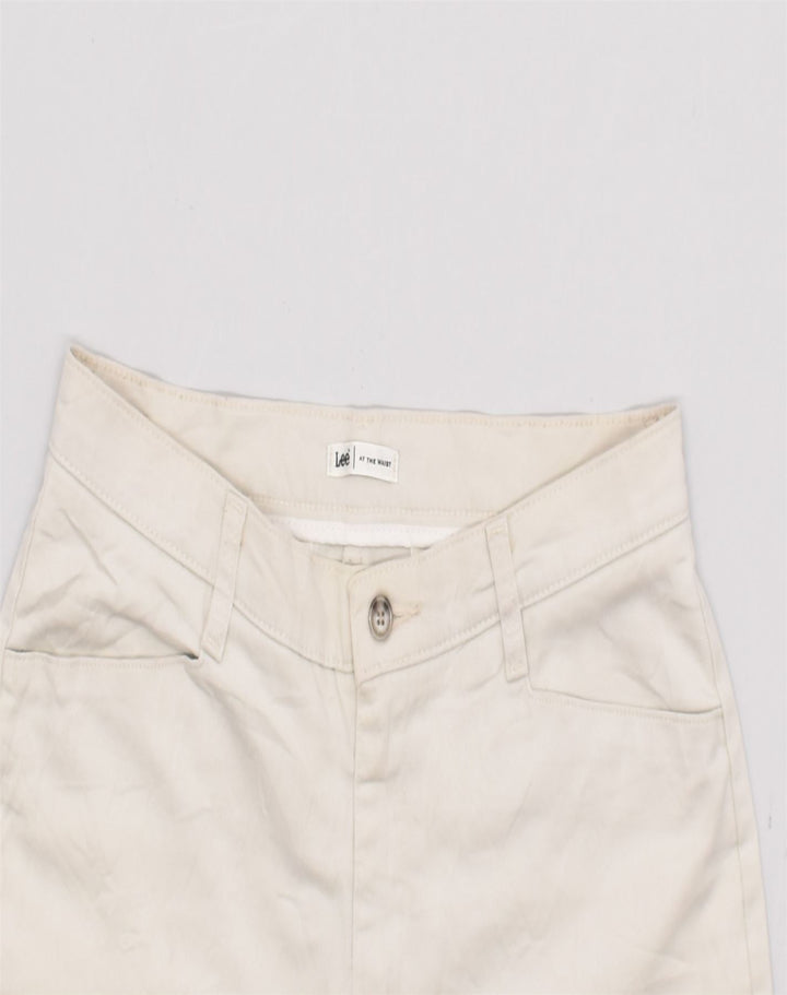 LEE Womens Capri Trousers W32 L26 Off White Cotton | Vintage | Thrift | Second-Hand | Used Clothing | Messina Hembry 