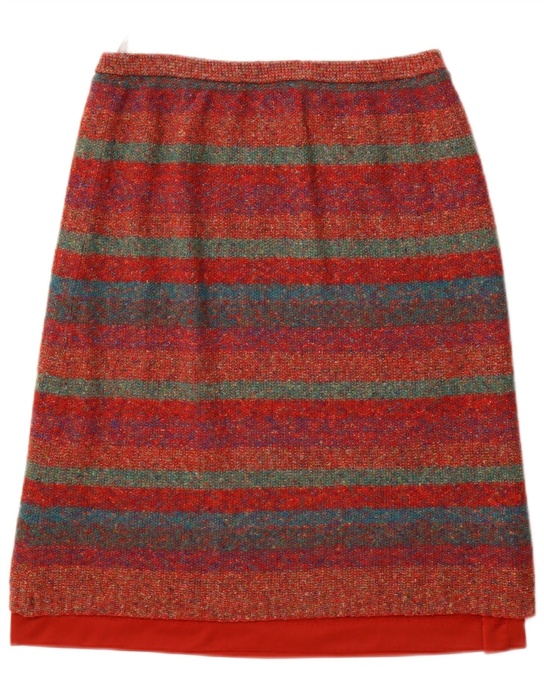 Bleyle Womens Knit A-Line Skirt EU 42 Large W32 Multicoloured Striped Wool