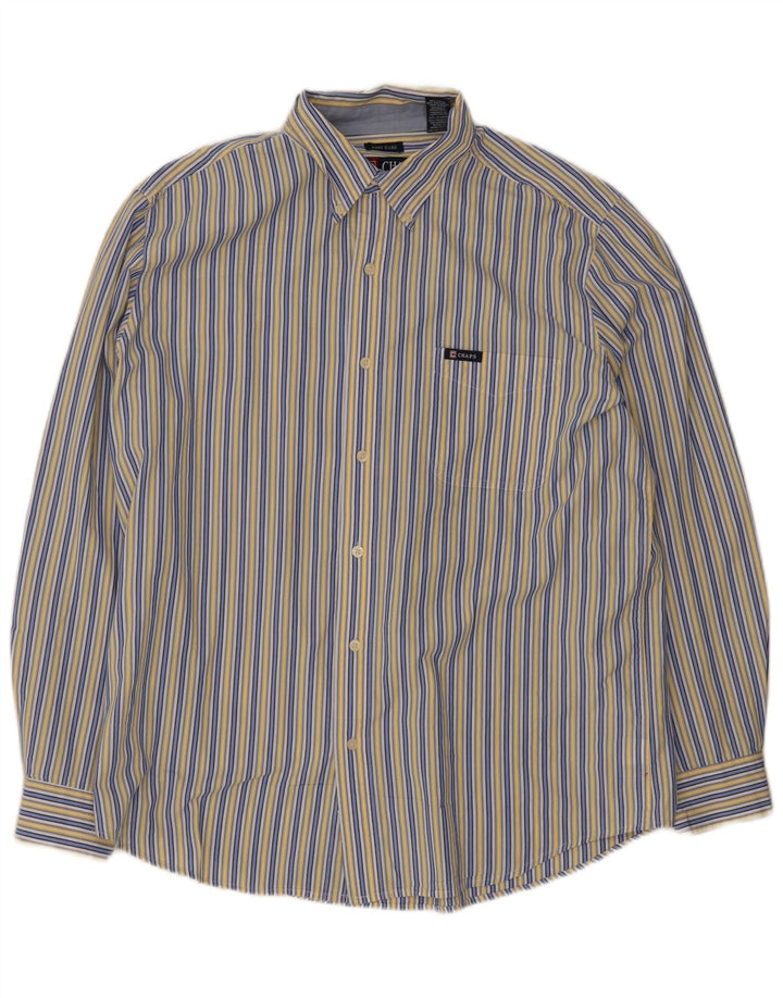 Camicia Chaps da uomo vestibilità regolare in cotone a righe grandi blu
