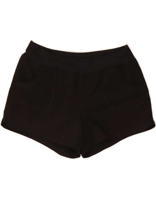 PRANA Womens Sport Shorts UK 14 Large Black
