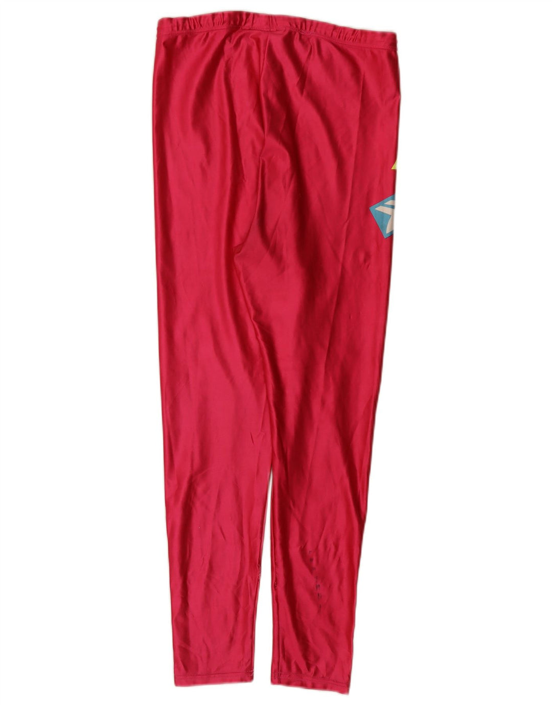 Asics Girls Graphic Leggings 13-14 Years Large Pink Polyester
