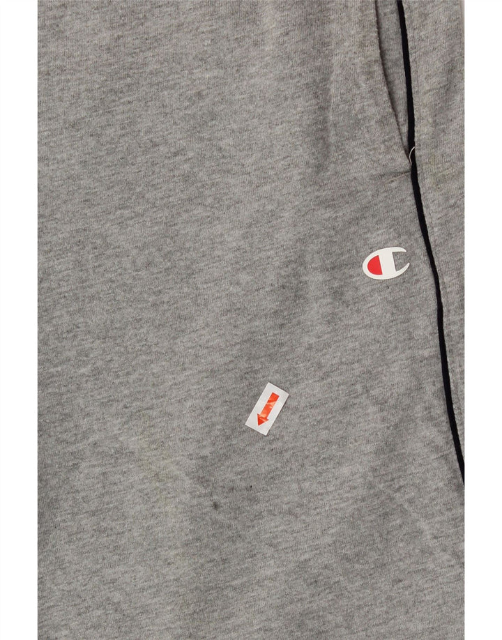 CHAMPION Mens Graphic Sport Shorts Small  Grey Vintage Champion and Second-Hand Champion from Messina Hembry 