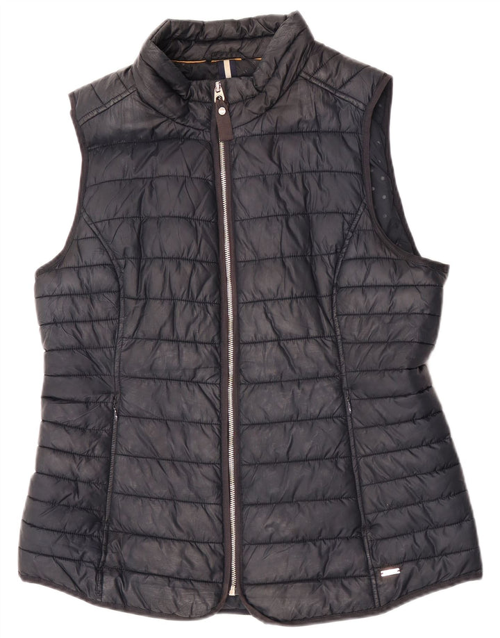 Joules Womens Padded Gilet UK 16 Large Black Polyester